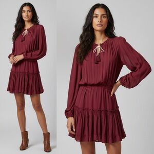 Misa Los Angeles Lorena Dress in Burgundy Sz. XS / 2